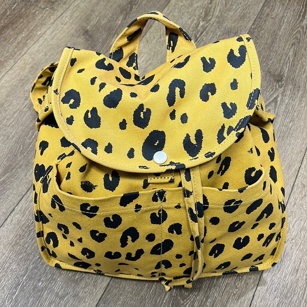 BAGGU drawstring backpack-leopard (new version)